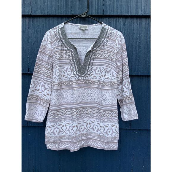 JM Collection Bohemian Top - Picture 1 of 3